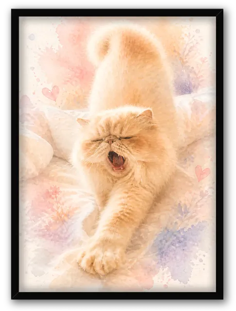 Chat Aquarelle Pastel