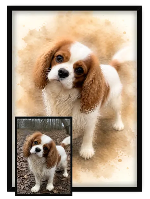 Chien Aquarelle Dorée - 2