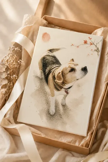 Chien Encre du Japon - 3