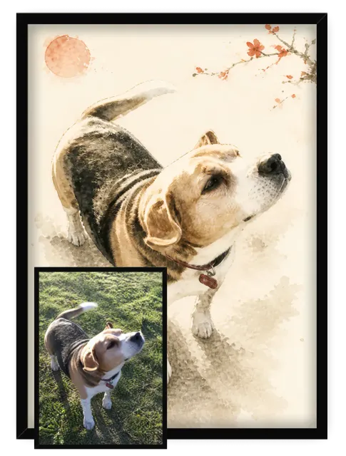 Chien Encre du Japon - 2