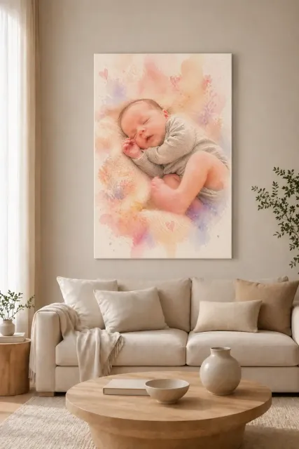 Naissance Aquarelle Pastel - 4