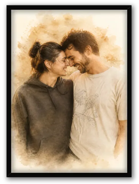 Âme Sœur Aquarelle Dorée