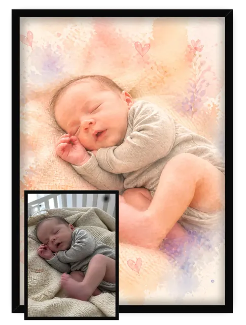 Naissance Aquarelle Pastel - 2