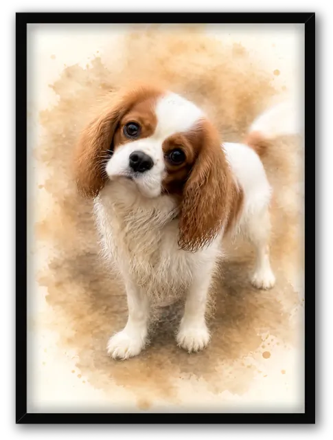 Chien Aquarelle Dorée