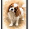 Chien Aquarelle Dorée - 1