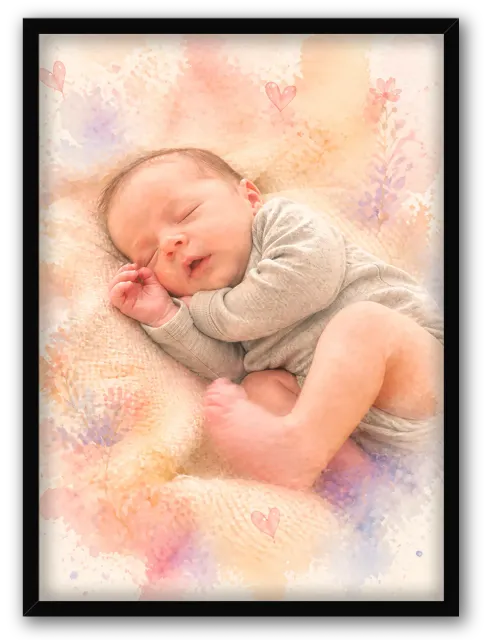 Naissance Aquarelle Pastel