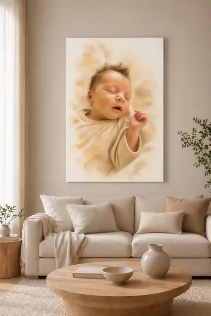 Naissance Aquarelle Dorée - 4