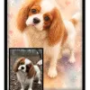 Chien Aquarelle Pastel - 2