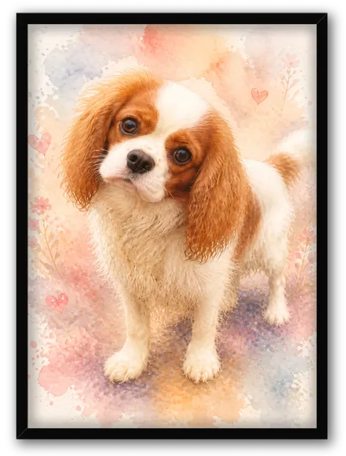 Chien Aquarelle Pastel