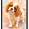 Chien Aquarelle Pastel - 1